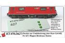 AB-Modell N RhB Decalset zu Kato Ge 4/4 II, Umbeschriftung zu Lok 627