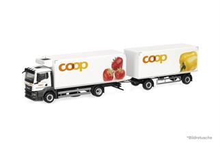 ACE H0 MAN TGS Kühlkoffer-Hängerzug, Coop *werkseitig ausverkauft*