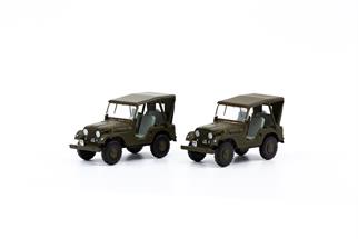 ACE H0 Set mit 2 Willy's Jeep M38A1 Schweizer Armee