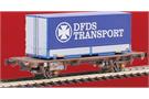 ACME H0 DSB Containertragwagen Lgmns, DFDS Transport, Ep. V