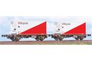 ACME H0 DSB Containertragwagen-Set Lgmns-x, DSB Gods, Ep. V, 2-tlg.