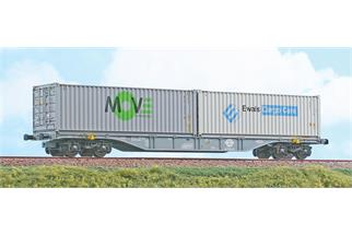 ACME H0 Ermewa Containertragwagen Sgnss 60', MOVE/Ewals, Ep. VI (Sonderserie Schweiz)