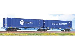 ACME H0 Eurowagon Doppel-Containertragwagen Sggmrss, GEODIS/Tschudi, Ep. VI