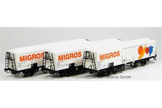 ACME H0 FS Kühlwagen-Set Migros, 3-tlg. (Sonderserie CH)