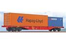 ACME H0 RailCargoAustria Containertragwagen Sgnss 60', Hapag-Lloyd/GeSeaco, Ep. V-VI