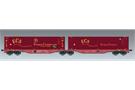 ACME H0 Touax Doppel-Containertragwagen Sggmrss, ECS, Ep. V-VI