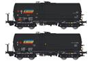 Albert Modell H0 CFR Marfa Kesselwagen-Set Zaes, schwarz, Ep. VI, 2-tlg.