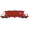 Albert Modell H0 Ermewa Schüttgutwagen Facs, rot, Schotterladung, Ep. VI