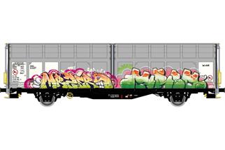 Albert Modell H0 H-TWA Schiebewandwagen Hbbillns, Teil-Graffiti - MR 5ER, Ep. VI *werkseitig ausverkauft*