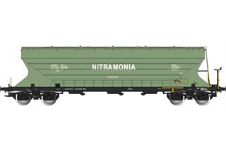 Albert Modell H0 Nitramonia Schüttgutwagen Uagps, grün, Ep. VI