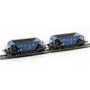 Albert Modell H0 PKP Cargo Schüttgutwagen-Set Facc, blau, Ep. VI, 2-tlg. *komplett vorreserviert*