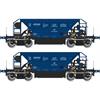 Albert Modell H0 PKP Cargo Schüttgutwagen-Set Facc, blau, Ep. VI, 2-tlg. *komplett vorreserviert*