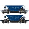 Albert Modell H0 PKP Cargo Schüttgutwagen-Set Facc, blau, Ep. VI, 2-tlg.