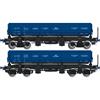 Albert Modell H0 PKP Cargo Seitenkippwagen-Set Fa/Fas, blau, Ep. VI, 2-tlg.