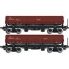 Albert Modell H0 PKP Seitenkippwagen-Set Fa, braun, Ep. V, 2-tlg.