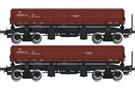 Albert Modell H0 PKP Seitenkippwagen-Set Fa, braun, Ep. V, 2-tlg.