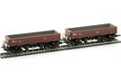 Albert Modell H0 PKP Seitenkippwagen-Set Fa, braun, Ep. V, 2-tlg.