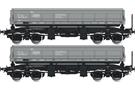 Albert Modell H0 PKP Seitenkippwagen-Set Fals-x, grau, Ep. IV, 2-tlg.