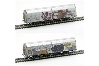 Albert Modell H0 SBB Schiebewandwagen Hbbillns, Graffiti, Ep. VI *werkseitig ausverkauft*