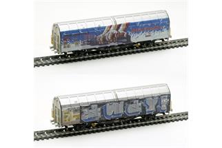 Albert Modell H0 SBB Schiebewandwagen Hbbillns, Graffiti, Ep. VI *werkseitig ausverkauft*