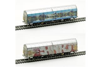 Albert Modell H0 SBB Schiebewandwagen Hbbillns, Graffiti, Ep. VI *werkseitig ausverkauft*
