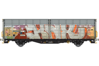 Albert Modell H0 SBB Schiebewandwagen Hbbillns, Graffiti, Ep. VI