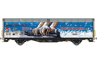 Albert Modell H0 SBB Schiebewandwagen Hbbillns, Graffiti, Ep. VI