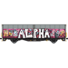 Albert Modell H0 SBB Schiebewandwagen Hbbillns, Graffiti, Ep. VI
