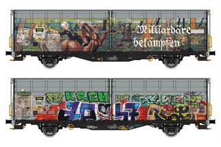 Albert Modell H0 TWA Schiebewandwagen Hbbillns, Graffiti - Milliardäre bekämpfen, Ep. VI