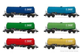 Arnold N BASF Kesselwagen-Set, Ep. VI, 6-tlg.