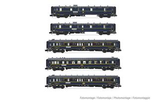 Arnold N CIWL Reisezugwagen-Set 140 Jahre Orient Express, Ep. II, 5-tlg. *werkseitig ausverkauft*