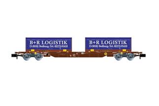 Arnold N Containerwagen, 2x22'-Coil-Container B+R Logistik Bedburg, Ep. V-VI *werkseitig ausverkauft*