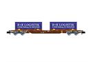 Arnold N Containerwagen, 2x22'-Coil-Container B+R Logistik Bedburg, Ep. V-VI *werkseitig ausverkauft*