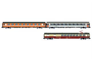 Arnold N ÖBB/DB/SNCF Personenwagen-Set 1 EC Mozart, Ep. IV-V, 3-tlg. *werkseitig ausverkauft*
