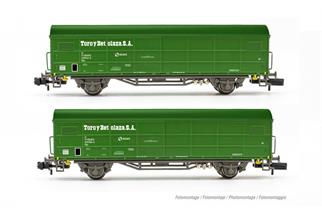 Arnold N RENFE gedecktes Güterwagen-Set JPD, Toro y Betolaza, Ep. V, 2-tlg.