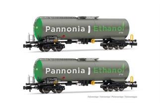 Arnold N Wascosa Kesselwagen-Set, Pannonia-Ethanol, Ep. VI, 2-tlg. *werkseitig ausverkauft*