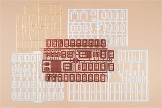 Auhagen H0 Fenster, Fenstergewände und Türen