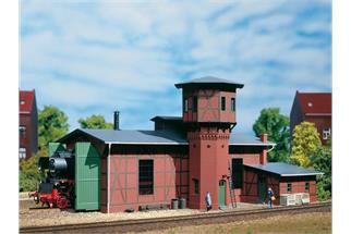 Auhagen H0 Lokschuppen mit Wasserturm