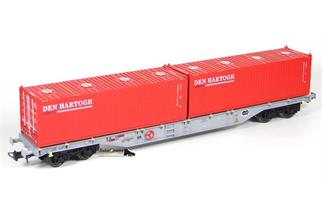B-Models H0 AAE Containertragwagen Sgns, 2x30'-Bulkcontainer Den Hartogh, Ep. VI *werkseitig ausverkauft*