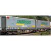 B-Models H0 Ambrogio Doppel-Containertragwagen Sggmrs Ambrogio *komplett vorreserviert*