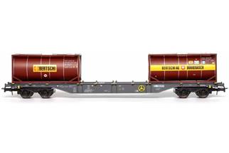 B-Models H0 CEMAT Containertragwagen Sgns, 2x Tanktainer Bertschi *werkseitig ausverkauft*