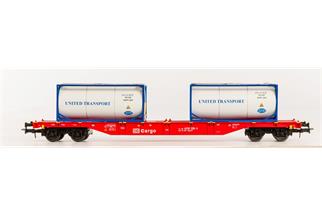 B-Models H0 DB AG Containertragwagen Sgns, 2x20'-Tankcontainer United Transport, Ep. VI