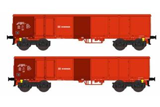 B-Models H0 DB AG Hochbordwagen-Set A Eaos-x, DB Schenker, 2-tlg. *komplett vorreserviert*