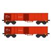 B-Models H0 DB AG Hochbordwagen-Set B Eaos-x, DB Schenker, 2-tlg. *komplett vorreserviert*