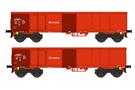 B-Models H0 DB AG Hochbordwagen-Set B Eaos-x, DB Schenker, 2-tlg.