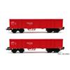 B-Models H0 DB AG offenes Güterwagen-Set A Eaos-x, Railion, 2-tlg. *komplett vorreserviert*