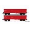 B-Models H0 DB AG offenes Güterwagen-Set B Eaos-x, DB Schenker, 2-tlg. *komplett vorreserviert*