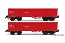 B-Models H0 DB AG offenes Güterwagen-Set B Eaos-x, DB Schenker, 2-tlg. *komplett vorreserviert*