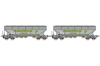 B-Models H0 DB Getreidesilowagen-Set B, Transcéréales Ermewa, 2-tlg. *komplett vorreserviert*