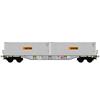 B-Models H0 ERMD Containertragwagen Sgns, 2x 30'-Bulk Container Bertschi